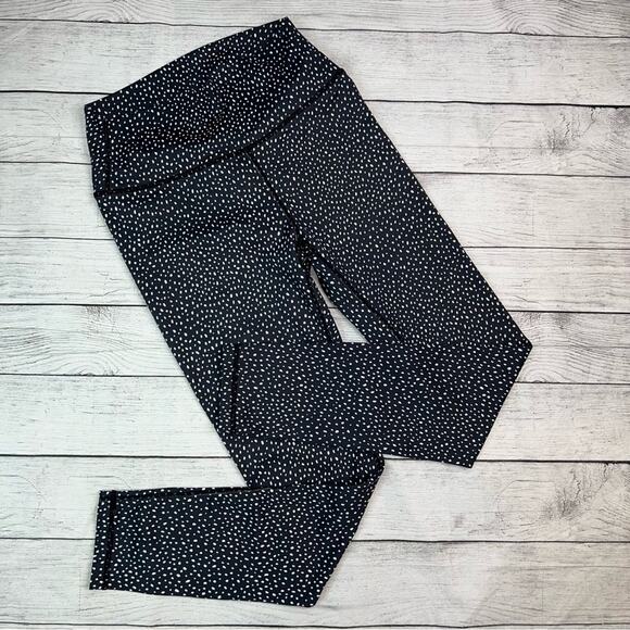 All Fenix Women's Montana 7/8 Leggings Black White Dot High Waist Size Medium - Picture 4 of 10